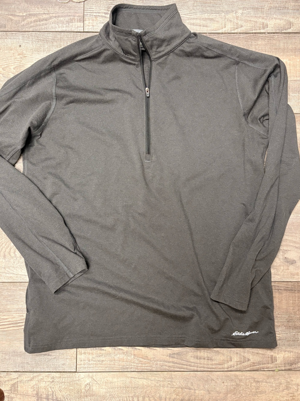 Eddie Bauer Men's Quarter-Zip pullover - Charcoal size MD